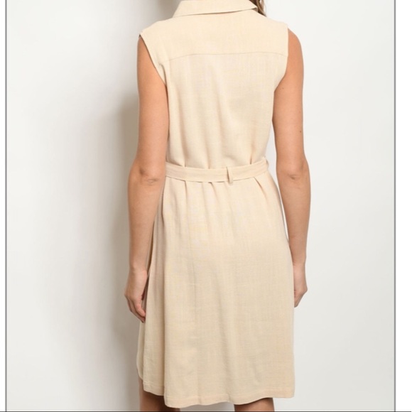 Linen Belted Shirt Dress *LAST ONE* - Picture 2 of 6